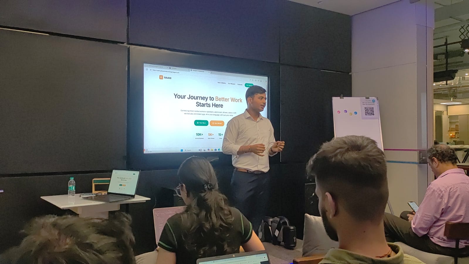 Instructor leading a technical workshop